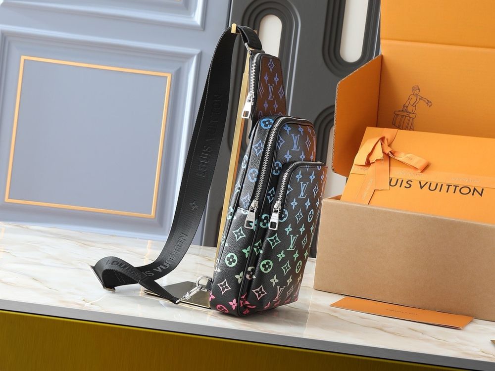 ЕКСКЛЮЗИВ! Бананка Louis Vuitton Avenue сумка мужская кожаная