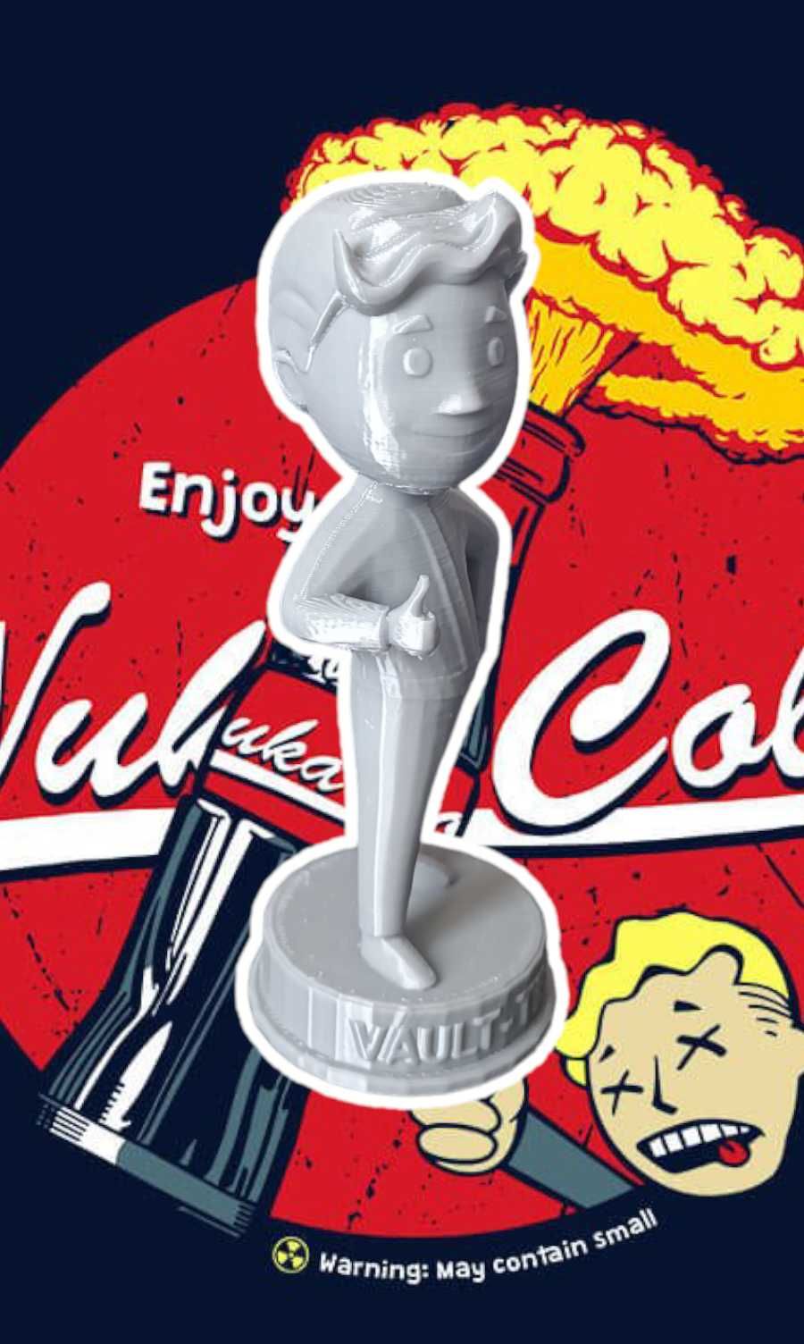 Figurka 3d, Model Vault Boy, Fallout + gratis