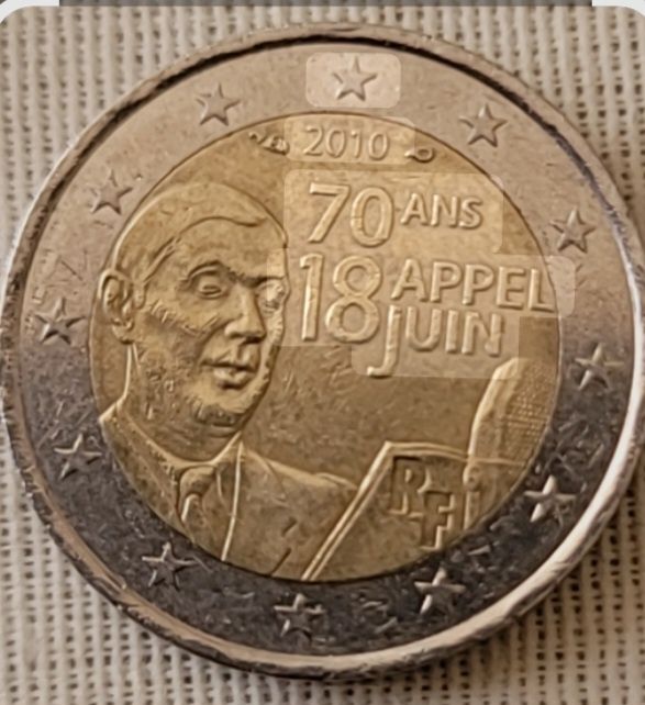 Moeda 2€, França 2010