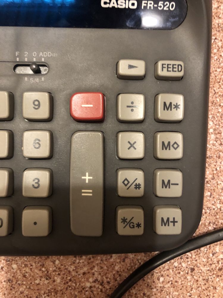 Retro Casio Calculator FR-560