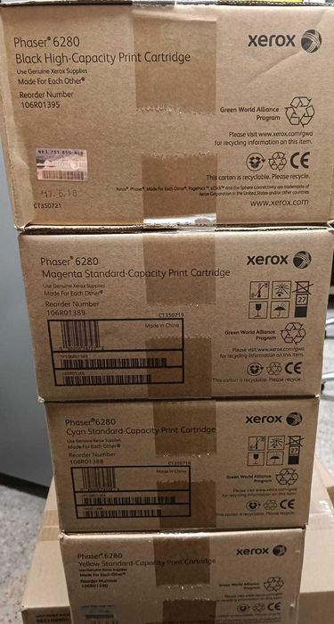 Pack Tonner Xerox Phaser 6280 originais novos