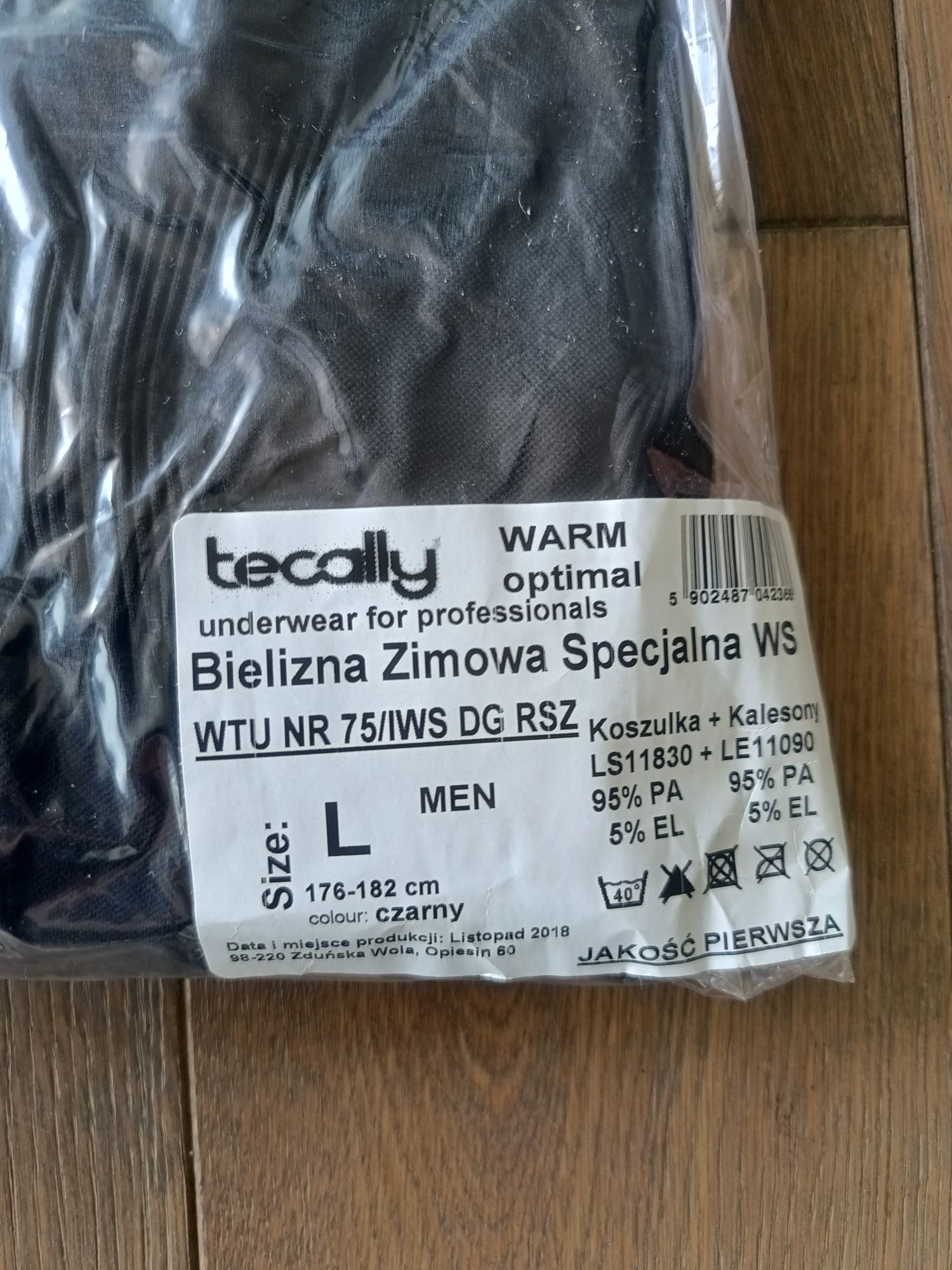 Bielizna zimowa specjalna wojskowa WS rozm L