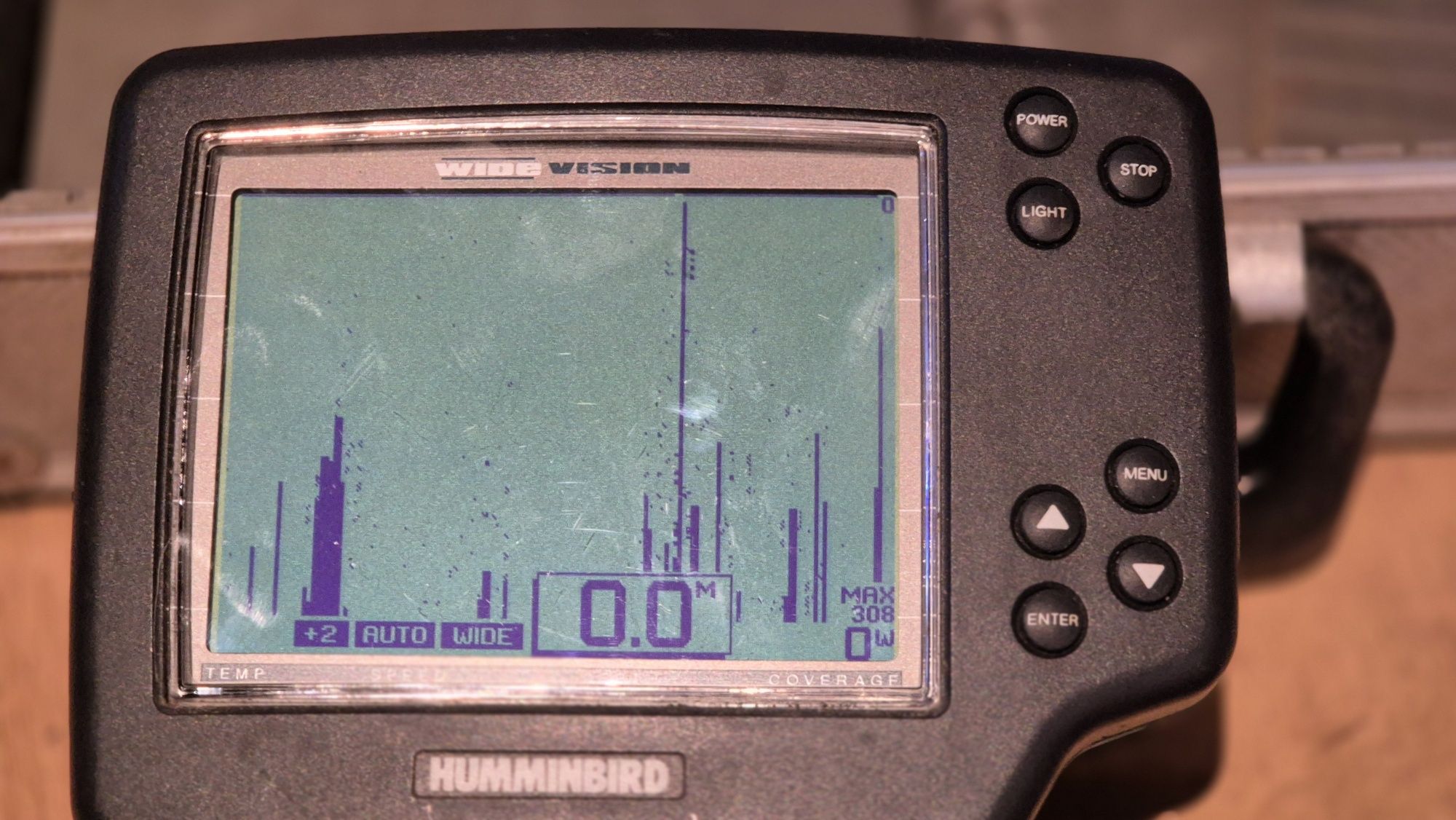 Echosonda sonar HUMMINBIRD wide vision