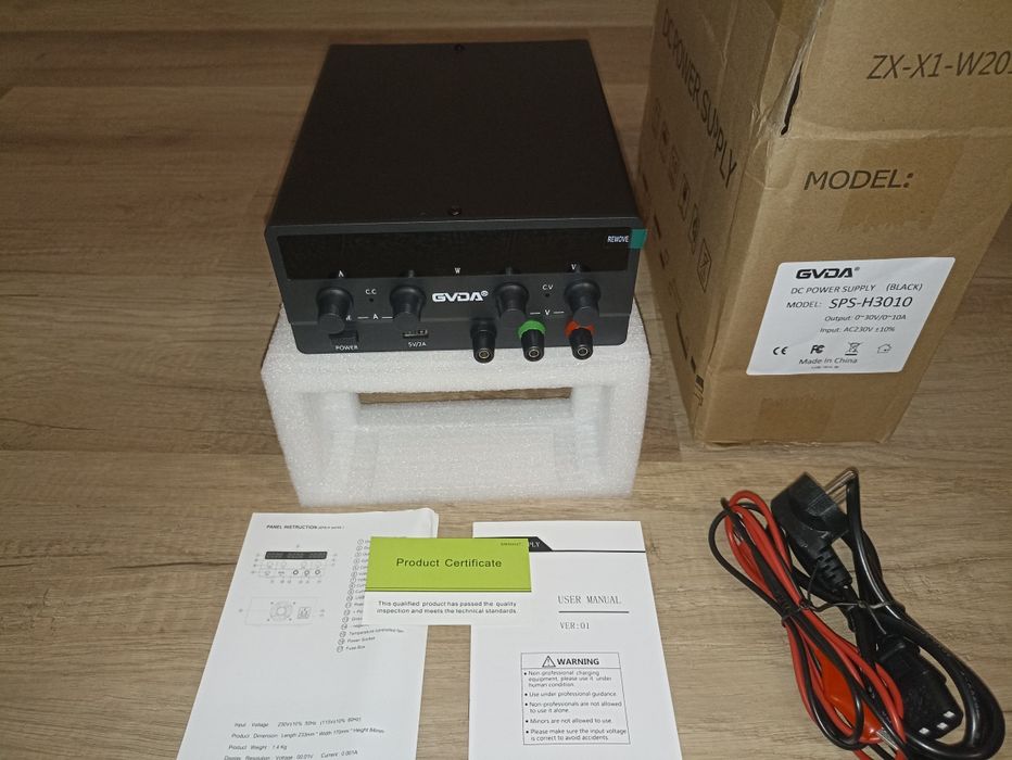 Лабораторний блок живлення GVDA 30V/10A (зарядное устройство 12В/24В)