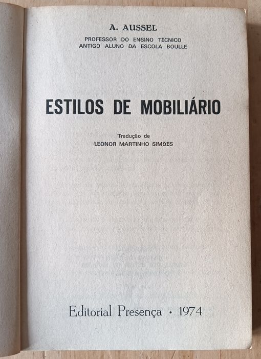 Estilos de mobiliário. A. Aussel