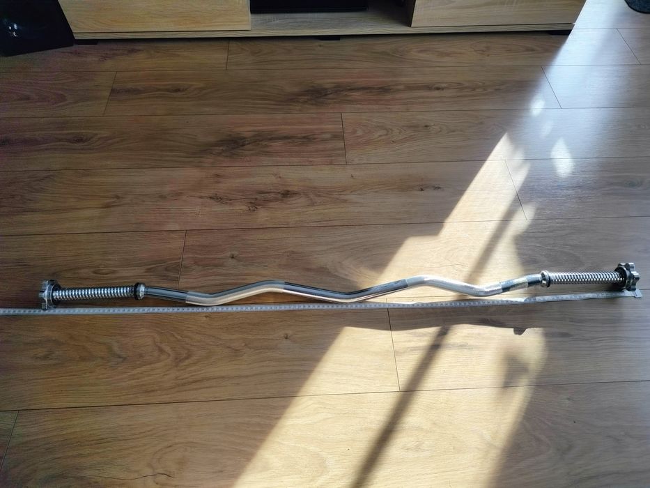 Sztanga lekko łamana pełna 120cm