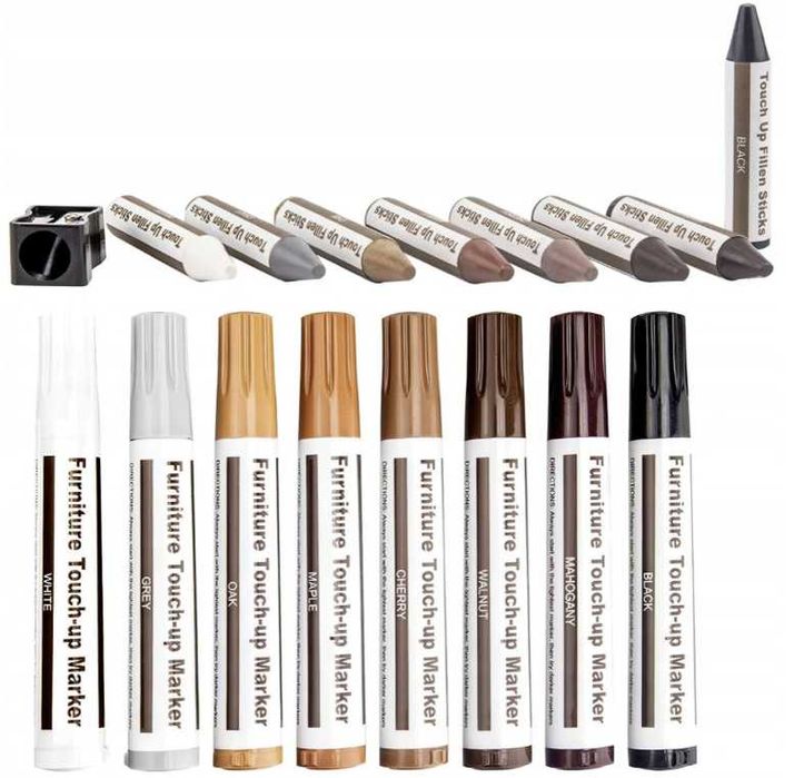 Zestaw naprawczy markery do rys do naprawy paneli mebli drewna drzwi