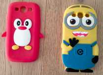 Etui gumowe Minionek i pingwin Asus ZenFone 2 case