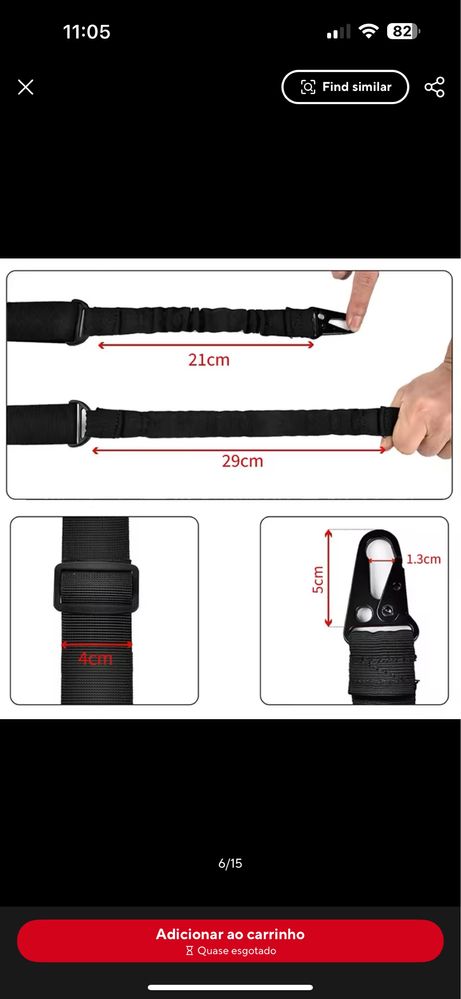 Cinto seguranca para arma