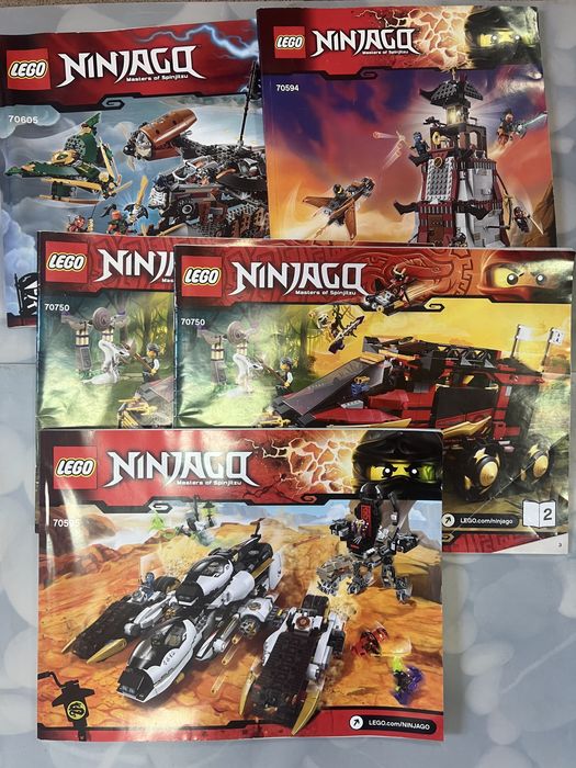 Лот книг  lego ninjago