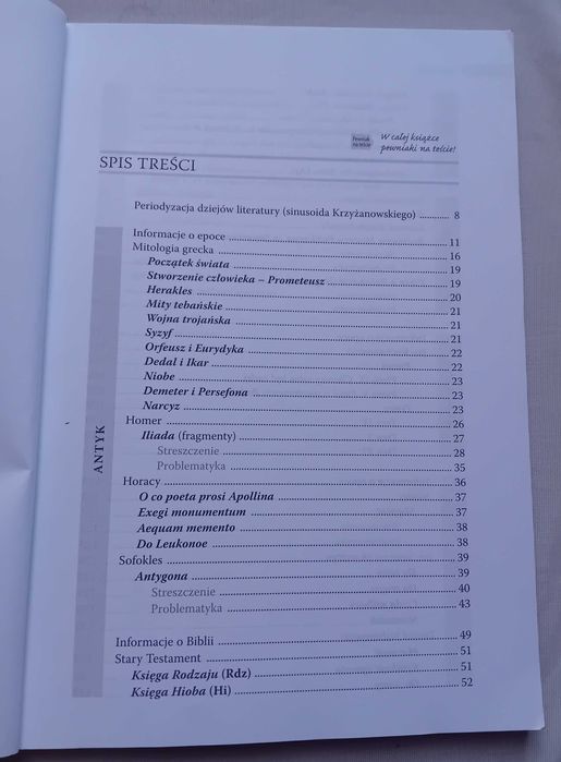Ściąga 1. Kompendium z języka polskiego dla liceum i technikum. 2024r.