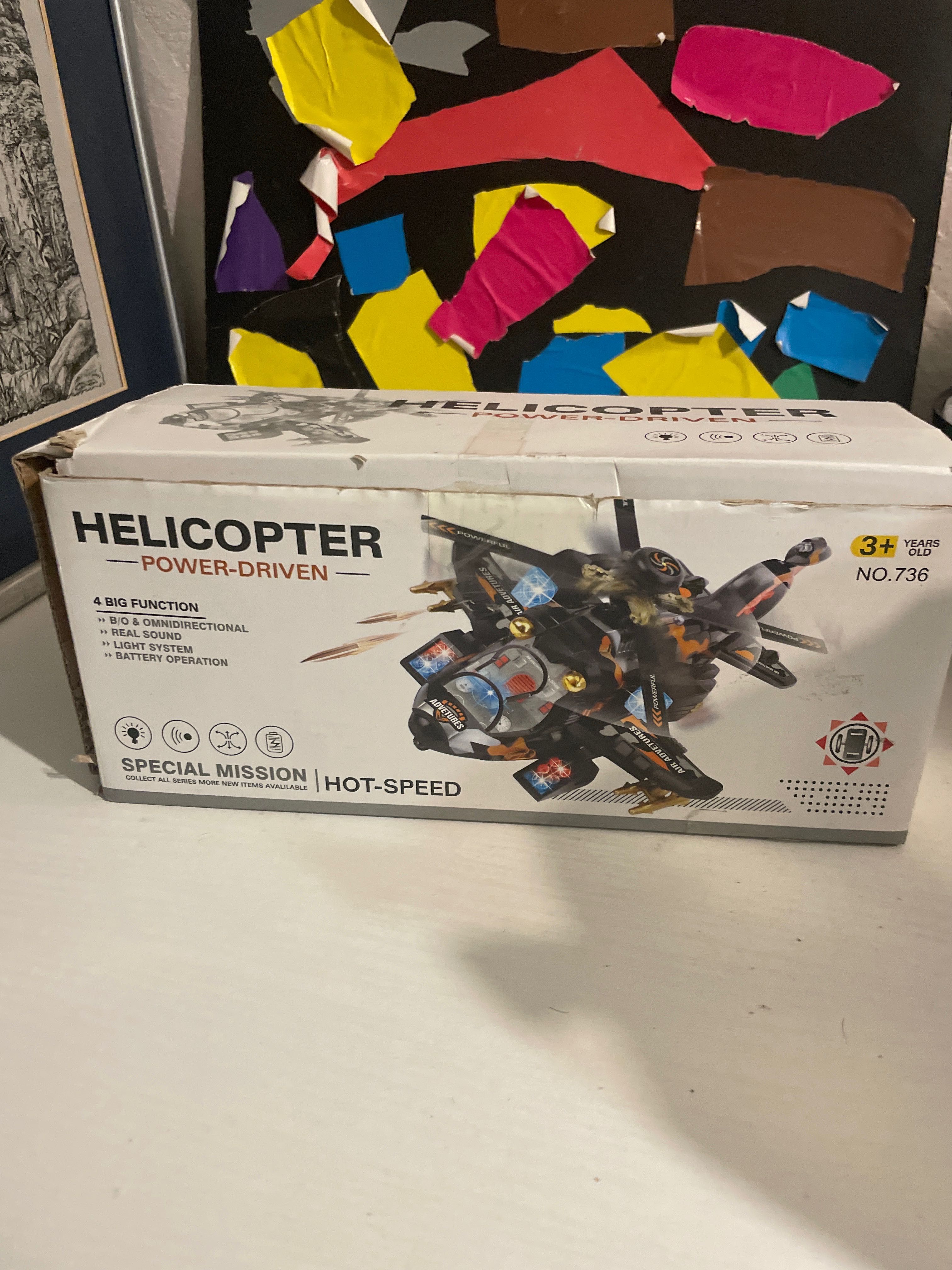 Helicopter игрушка вертолет с световым и звуковым эффектом