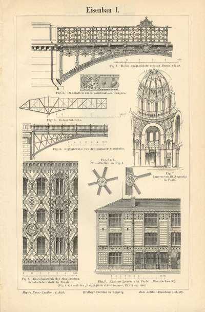 Architektura  oryginalne grafiki z XIX w.