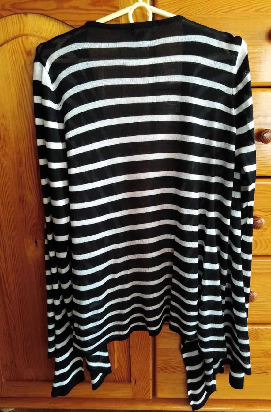 Sweter/wdzianko Reserved, czarno-biały, rozmiar M/38