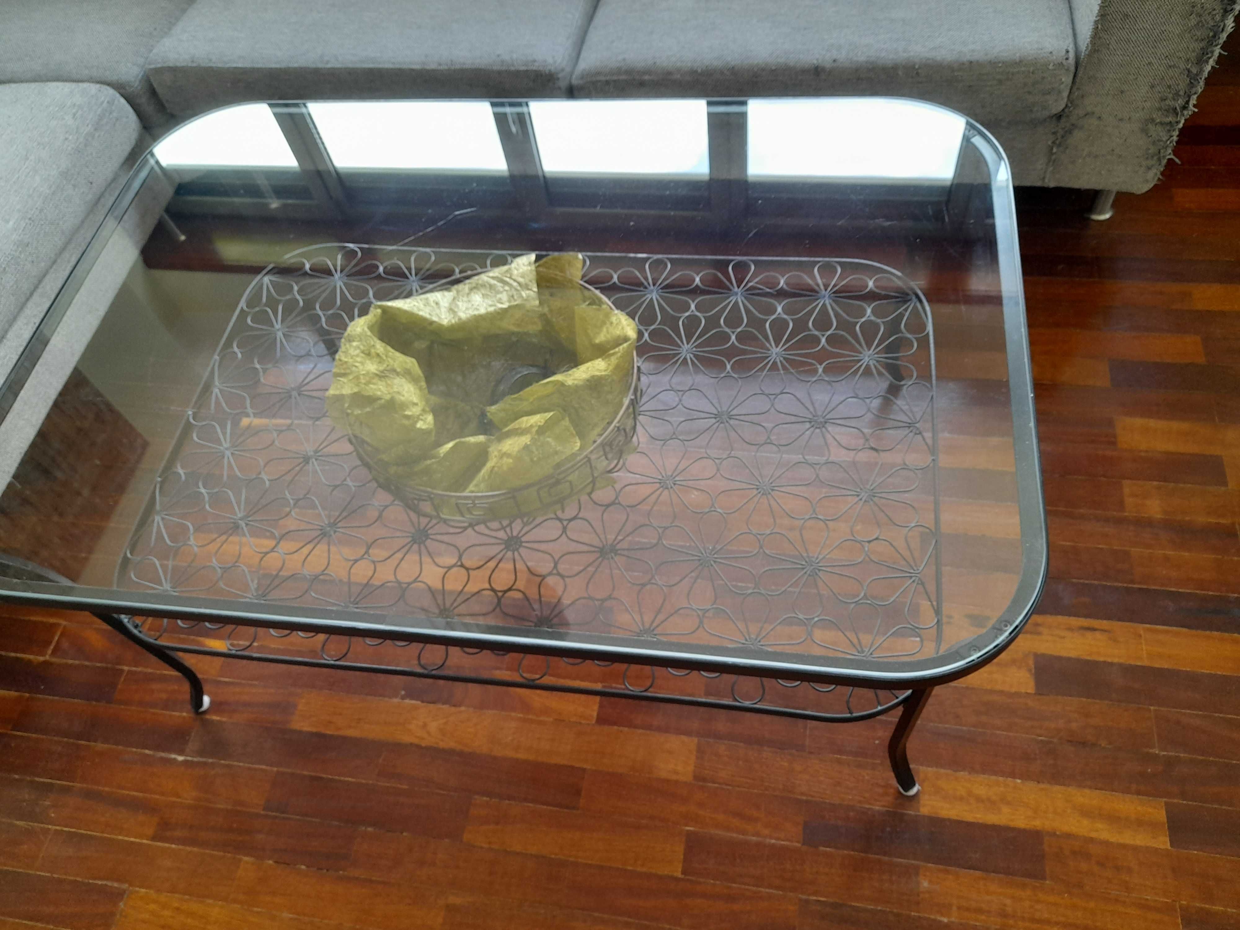 Mesa de Vidro para centro de Sala