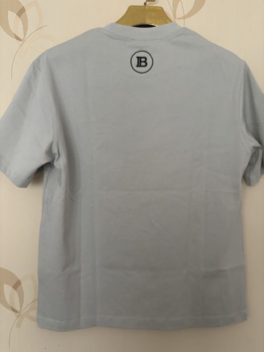 T-shirt balmain rozmiar xs model oversize gruba bawelna 400g mietowy