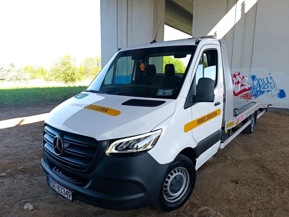 Mercedes-Benz Sprinter  316cdi hak 3.5T autolaweta laweta pomoc drogowa Zadbany bez wkładu