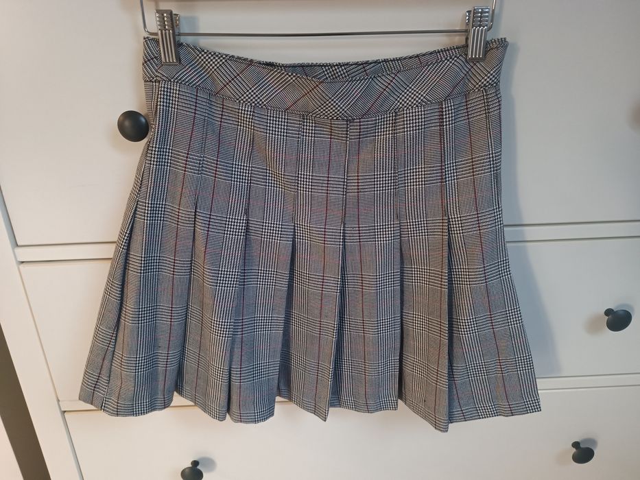 Plisowana spódniczka w kratkę H&M