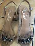 Lindas sandalias com brilhantes ruika, 38