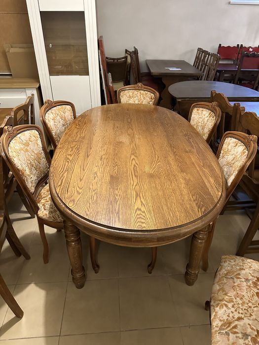 Zestaw stół + 6 krzeseł