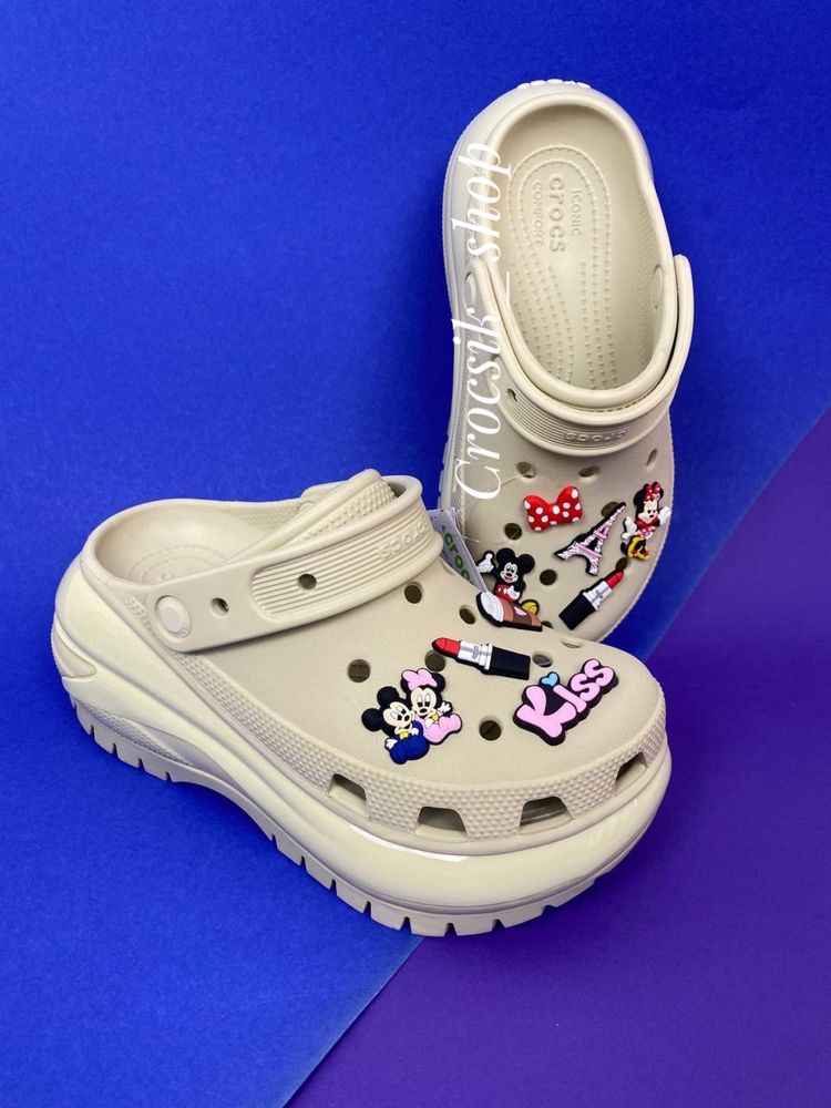 Жіночі крокси сабо crocs classic mega crush clog