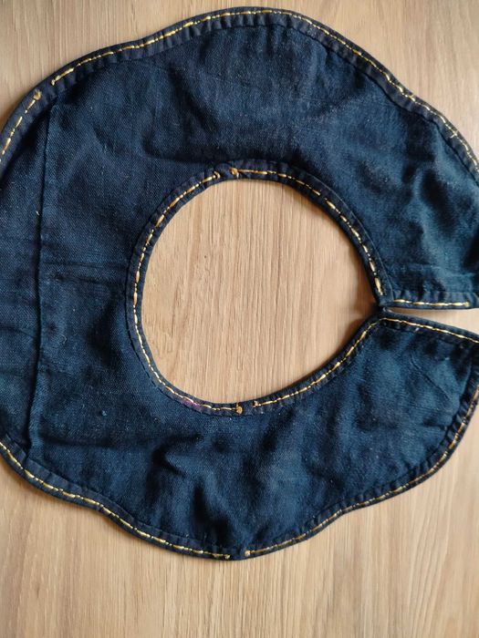 Antyczny chiński kołnierz etniczny z konca XIX wieku haftowany