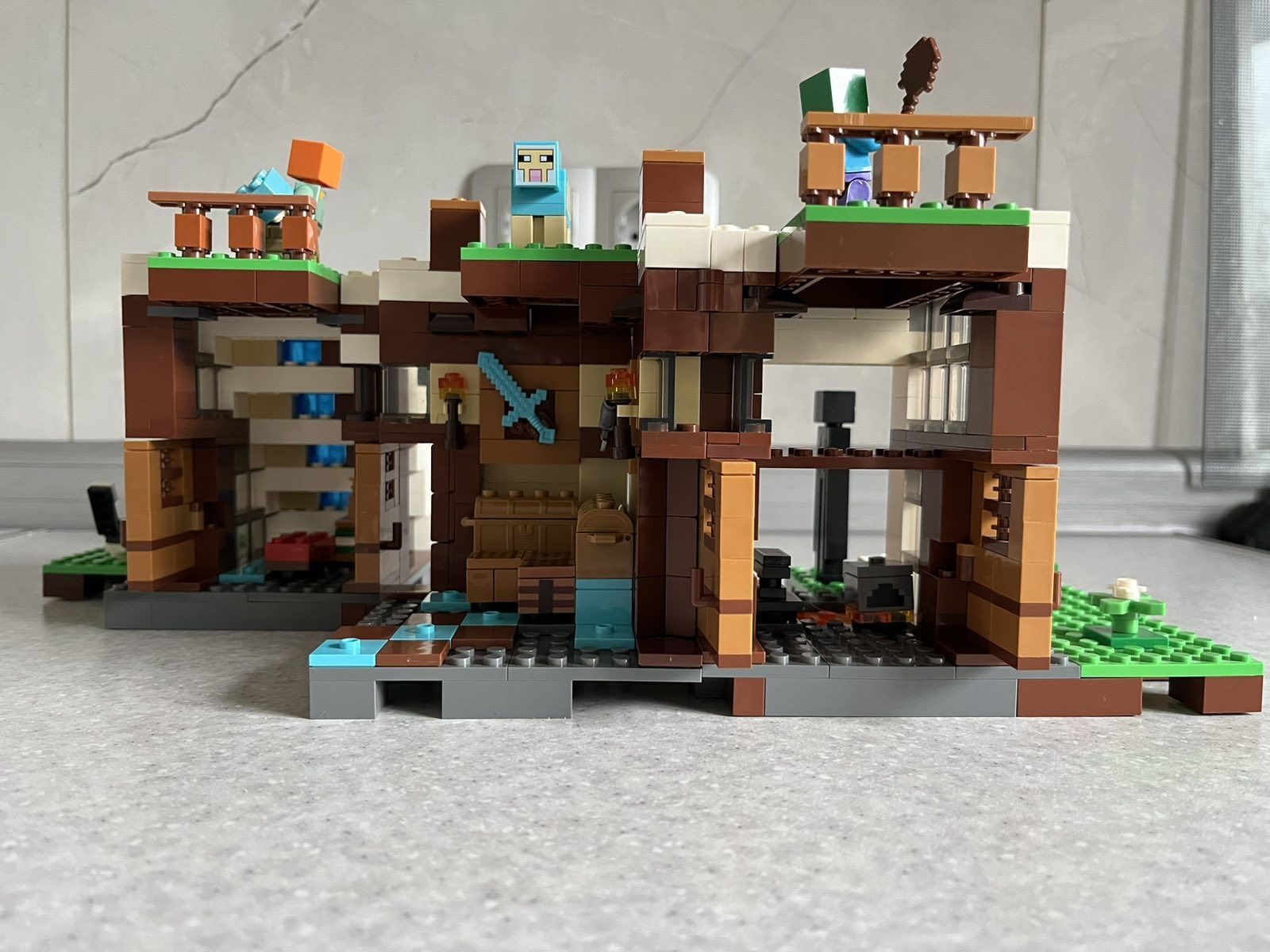 Аналог LEGO Minecraft The Waterfall Base 21134