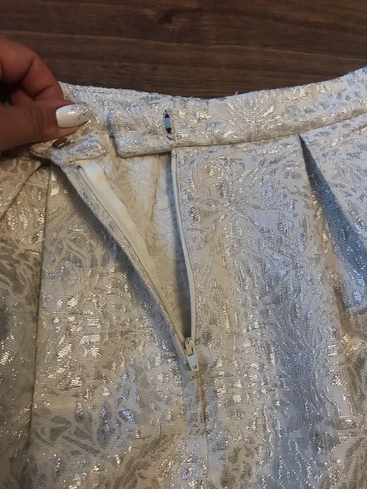 Новая блестящая юбка миди H&M