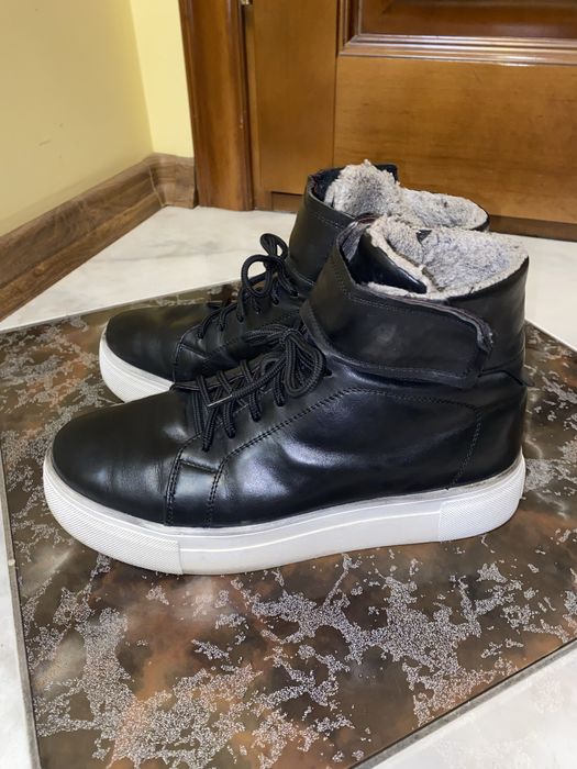 Шкіряні кросівки, теплі, 41 розмір