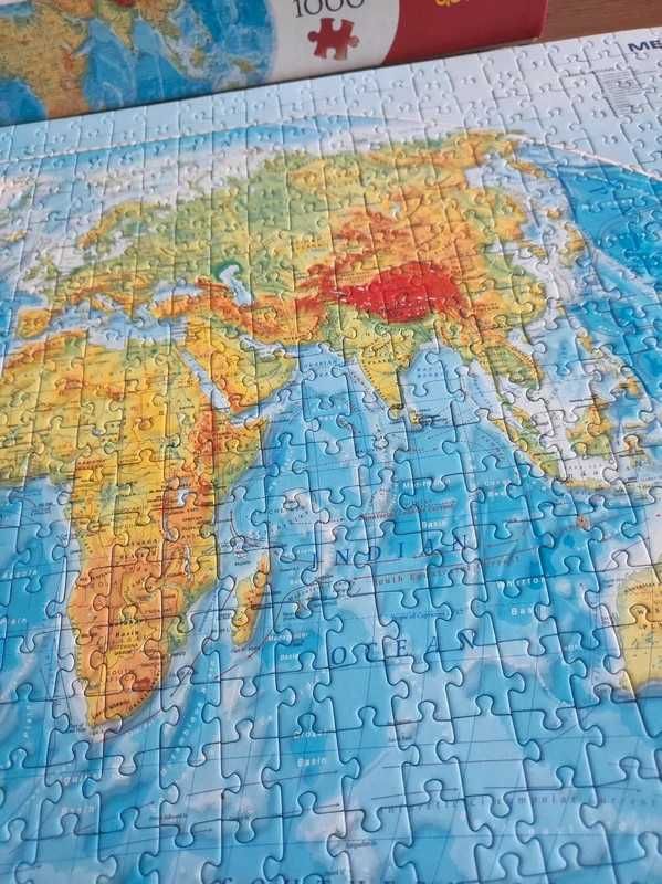 Puzzle mapa świata 1000 elementów