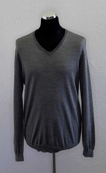 Sweter w serek Balmain vintage roz. L