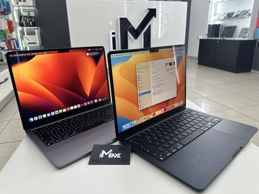 MacBook Air 13.6” M2 2022 Вітринні 5-8 циклів чисті 8/256Gb A2681 990$