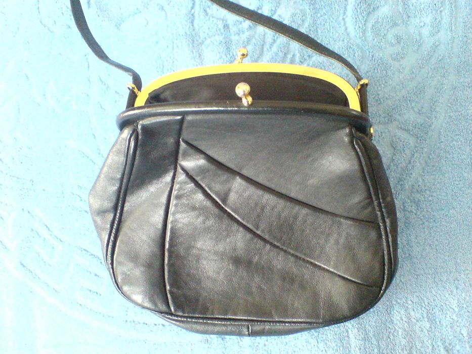 Сумка женская черная кожаная через плечо натуральная кожа