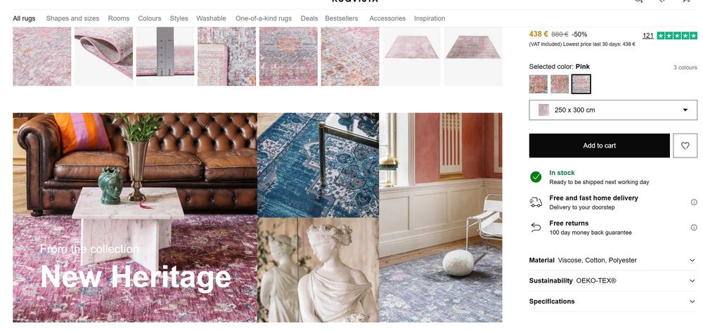 Tapete persa RugVista