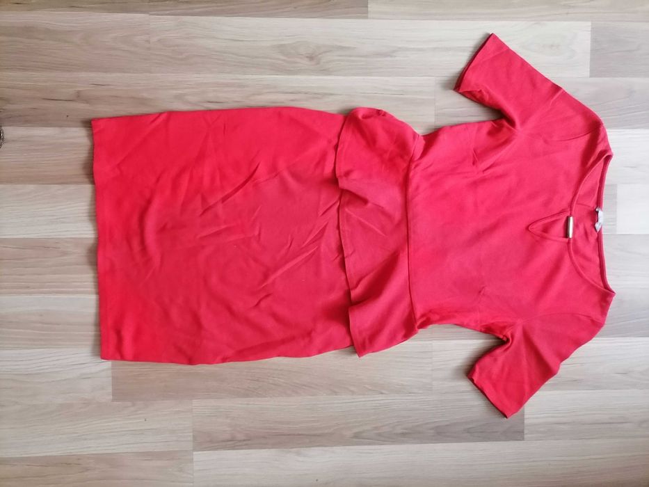 Czerwona sukienka m&s