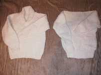 Sweter góralski wełniany vintage PRL nowy 2 szt.