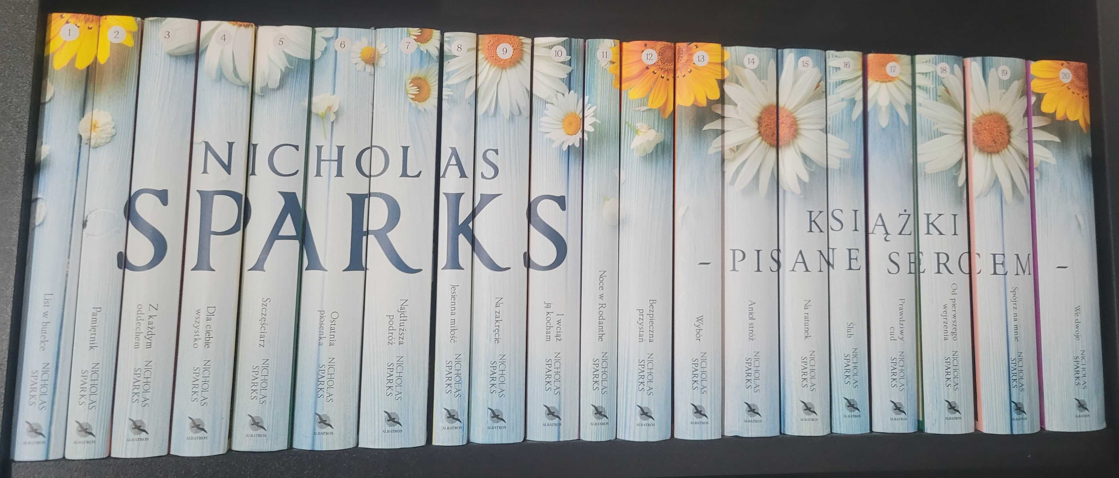 Zestaw kolekcja książki pisane z sercem wszystkie tomy nicholas sparks