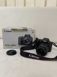 Зеркальный фотоаппарат камера Canon 200D + объектив EF-S 18-55 Kit