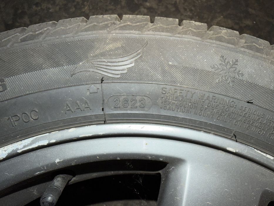 Диски с зимней резиной Honda accord R16