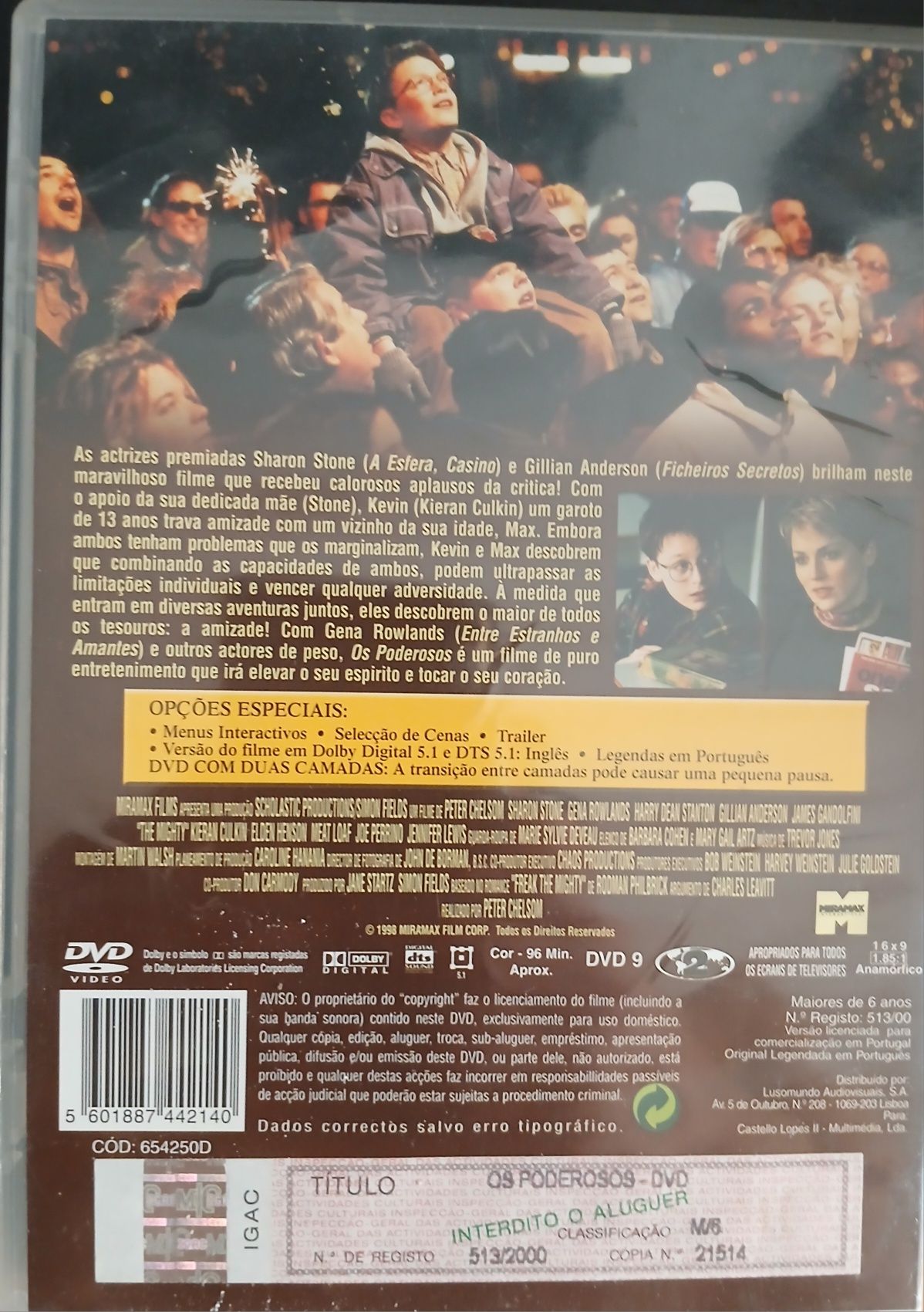 DVD Os Poderosos c/ Sharon Stone