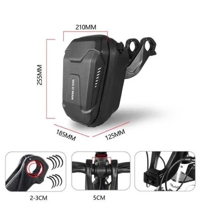 Сумка на руль велосипеда Wildman зйомна,