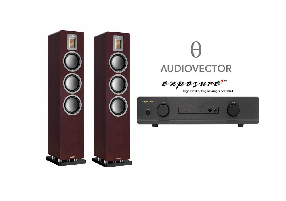Kolumny Audiovector QR5 SE + Wzmacniacz Exposure 3510 2x110W SKLEP