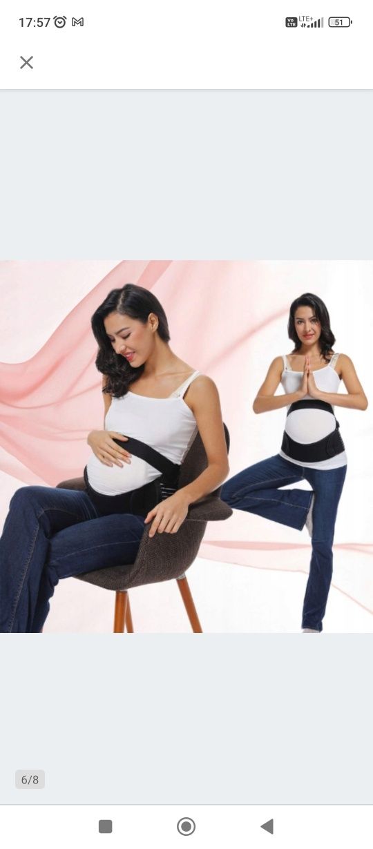 Nowy pas ciążowy mocny podtrzymujący brzuch j