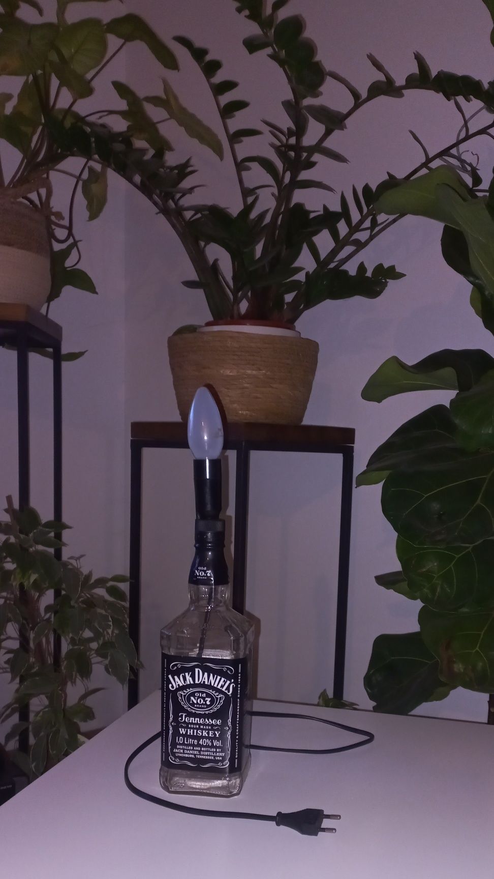 Lampka nocna z butelki Whiskey Jack Daniels Toruń Ciechocinek