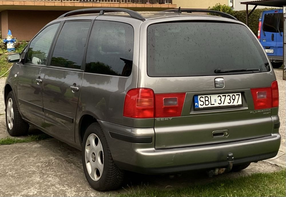 Seat Alhambra 1.8 Turbo 150 KM z instalacją gazową. Niski przebieg.
