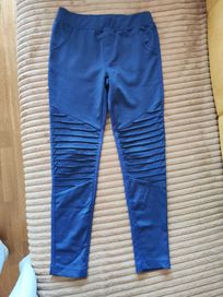 spodnie dla dziewczynki rozm. 140 niebieskie