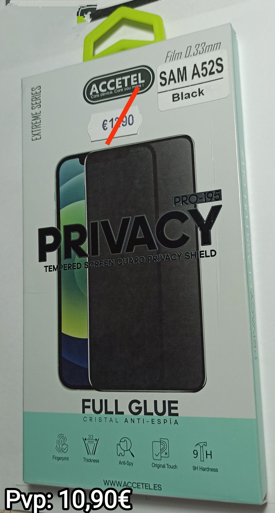 Película vidro temperado privacidade P/ Samsung A31 /A32 4G / A32 5G