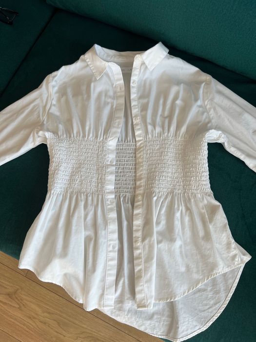 Zara koszula biala 128 cm