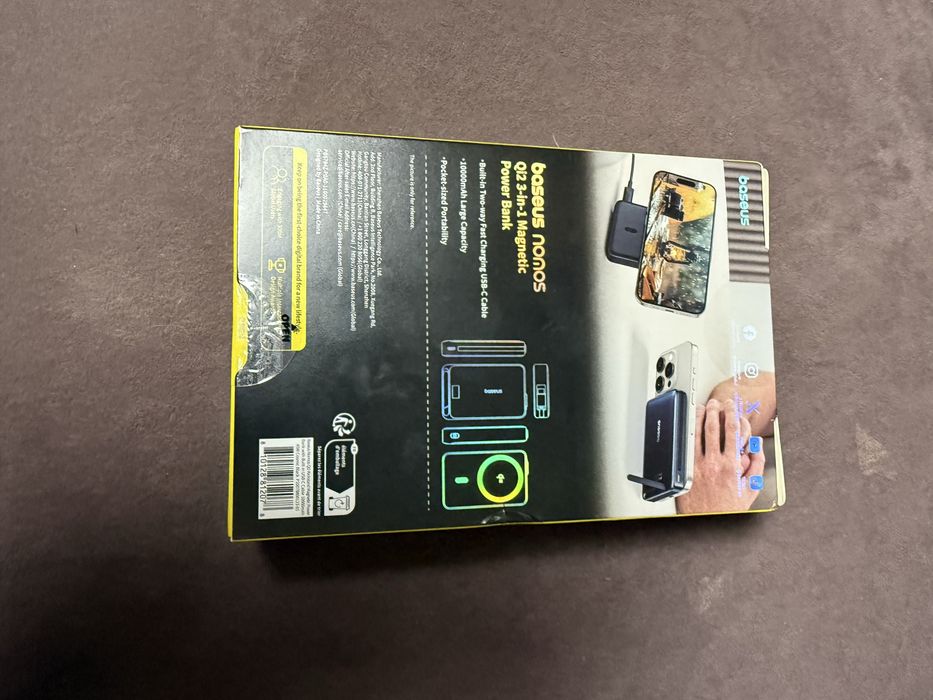 Baseus Qi2 45 Вт Power Bank 10000 мАг MagSafe 15 Вт