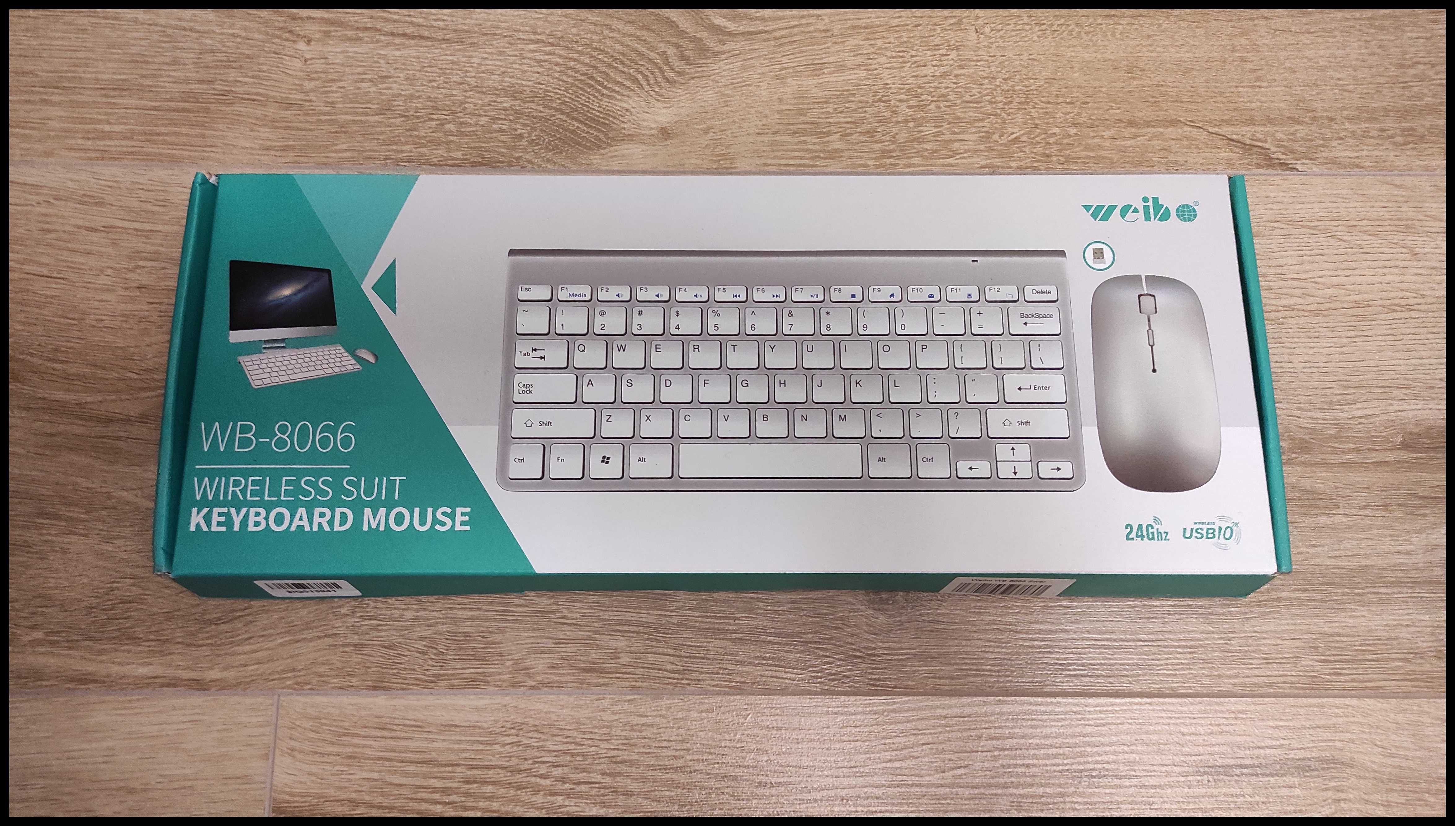 Продам комплект бездротова клавіатура + мишка Weibo WB-8066